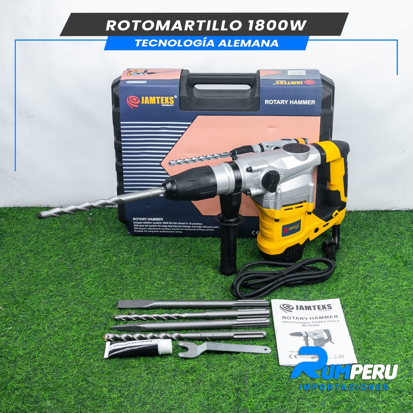 Rotomartillo 1800w Tecnología Alemana