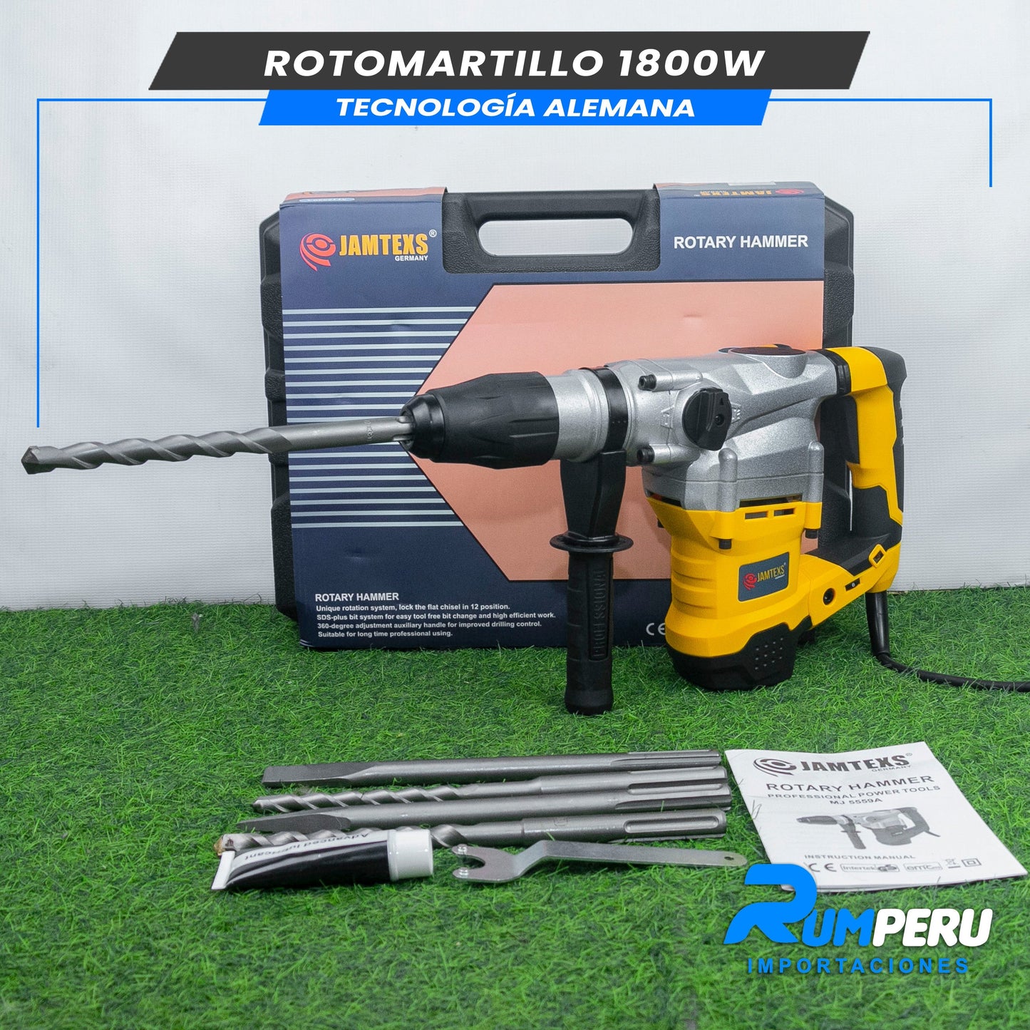 Rotomartillo 1800w Tecnología Alemana