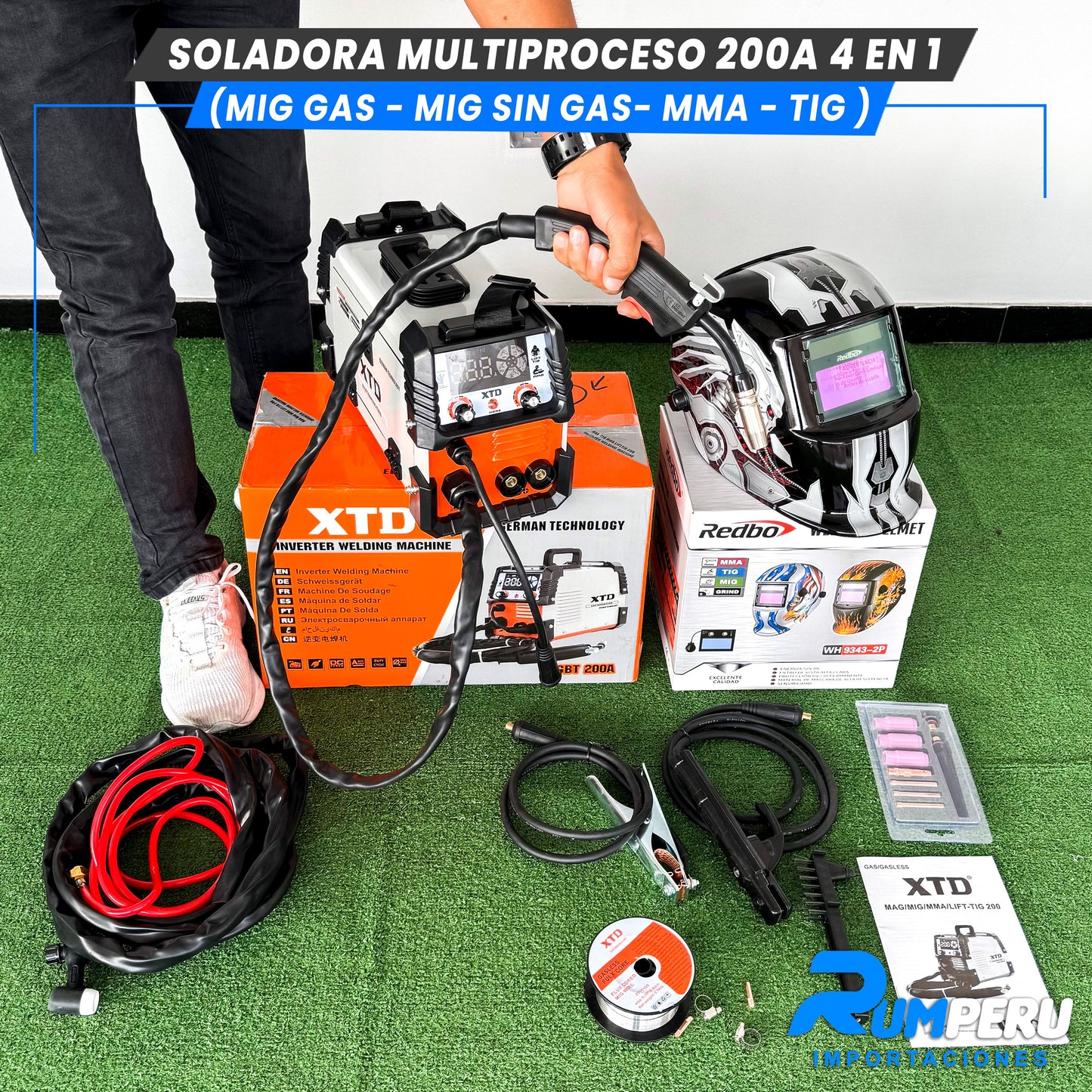 Soldadora Multiproceso 4 en 1 ( MIG/ SIN GAS - MIG/GAS - MMA - TIG)