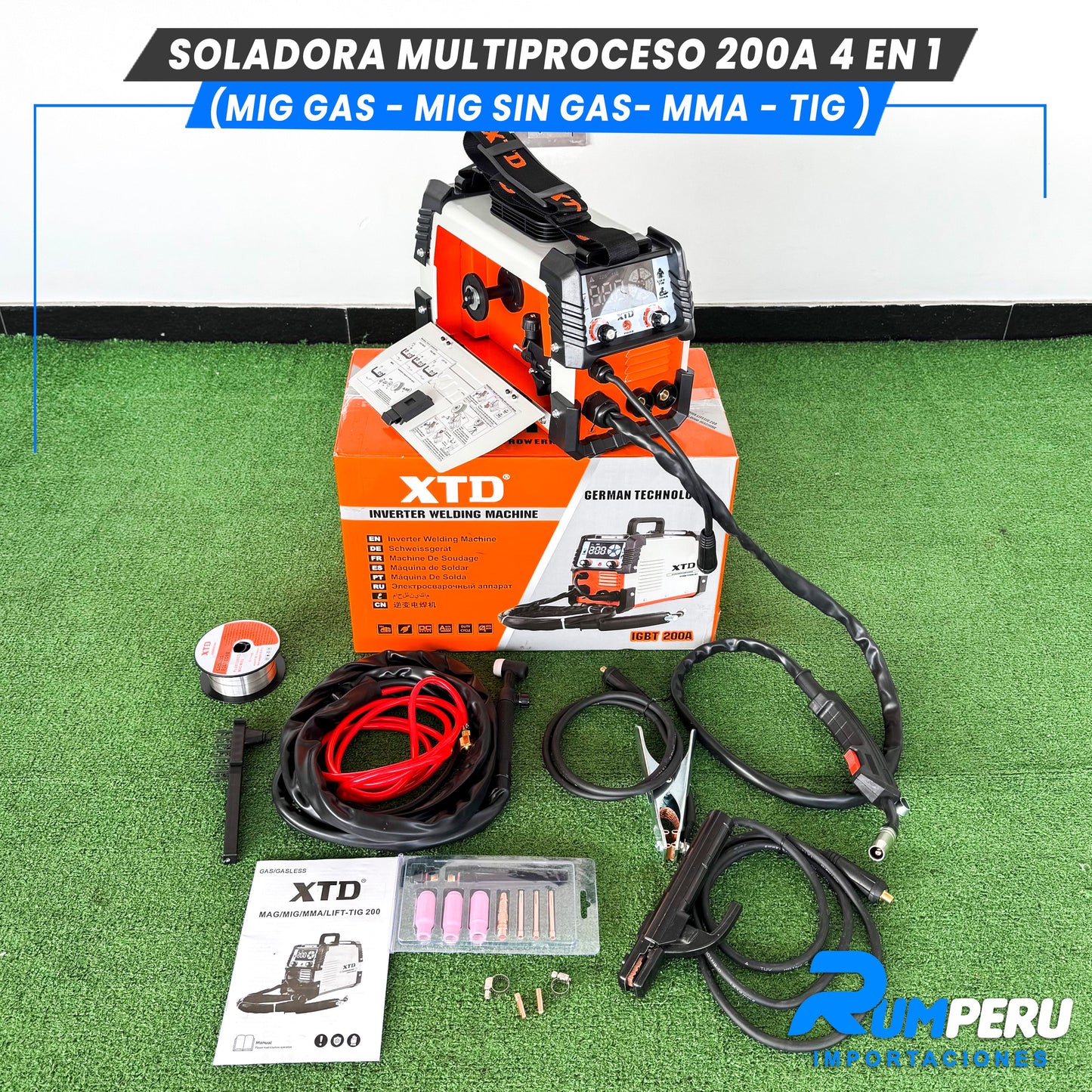 Soldadora Multiproceso 4 en 1 ( MIG/ SIN GAS - MIG/GAS - MMA - TIG)