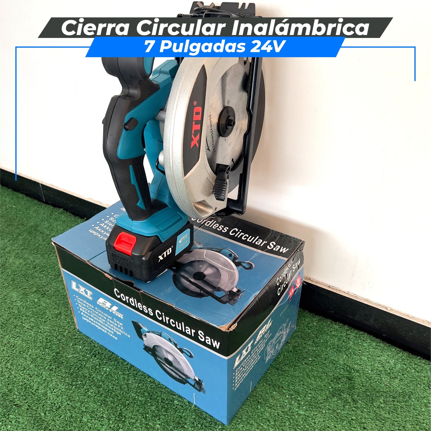 Cierra Circular Inalámbrica 7 Pulgadas 24V