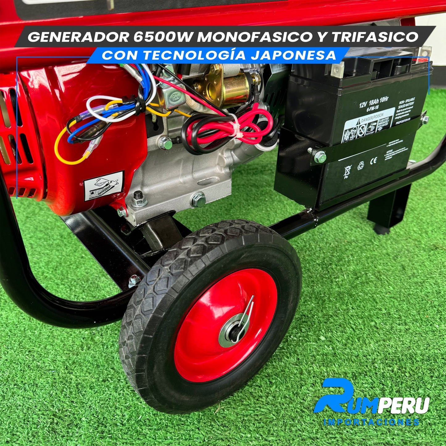 GENERADOR 6500W MONOFASICO Y TRIFASICO CON TECNOLOGÍA ALEMANA