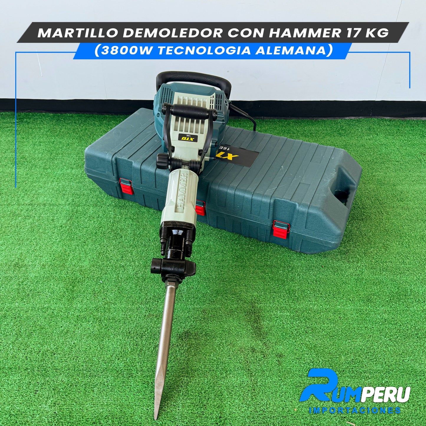 Martillo Demoledor 3800w- 17KG ( Tecnología Alemana )