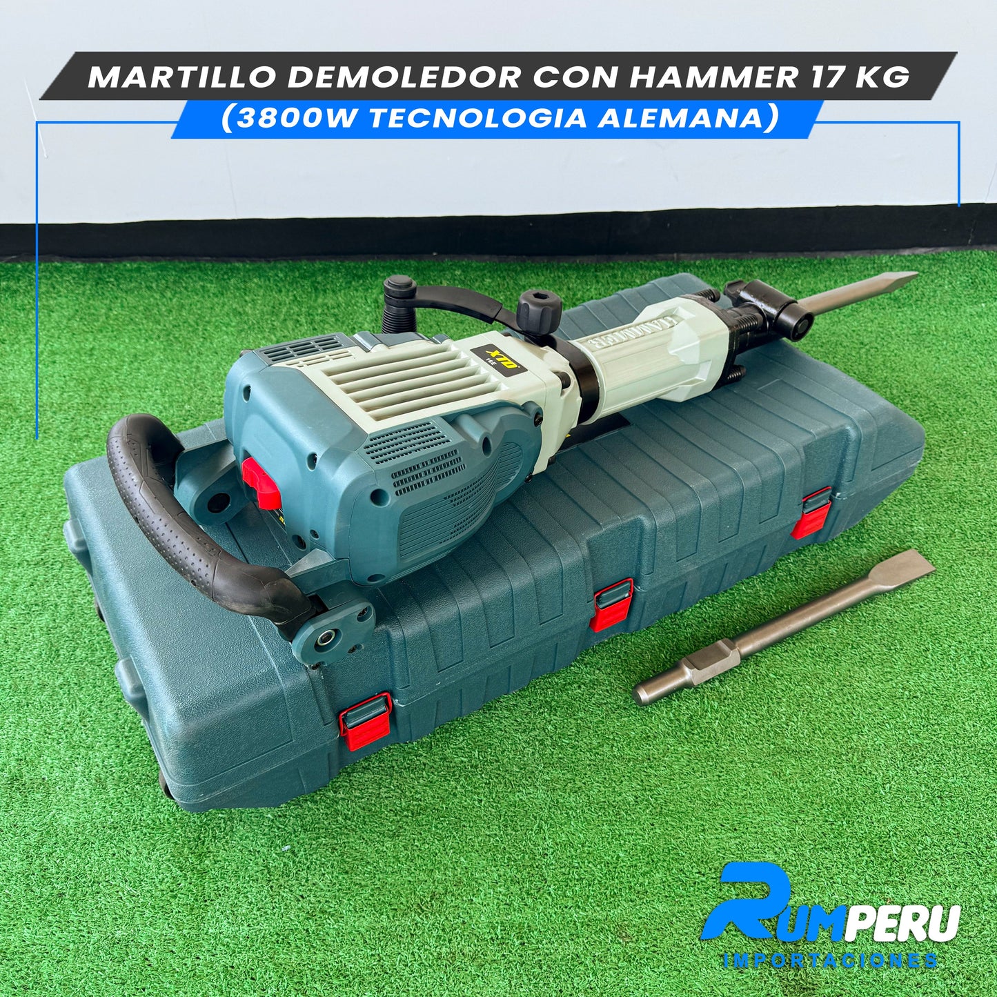 Martillo Demoledor 3800w- 17KG ( Tecnología Alemana )