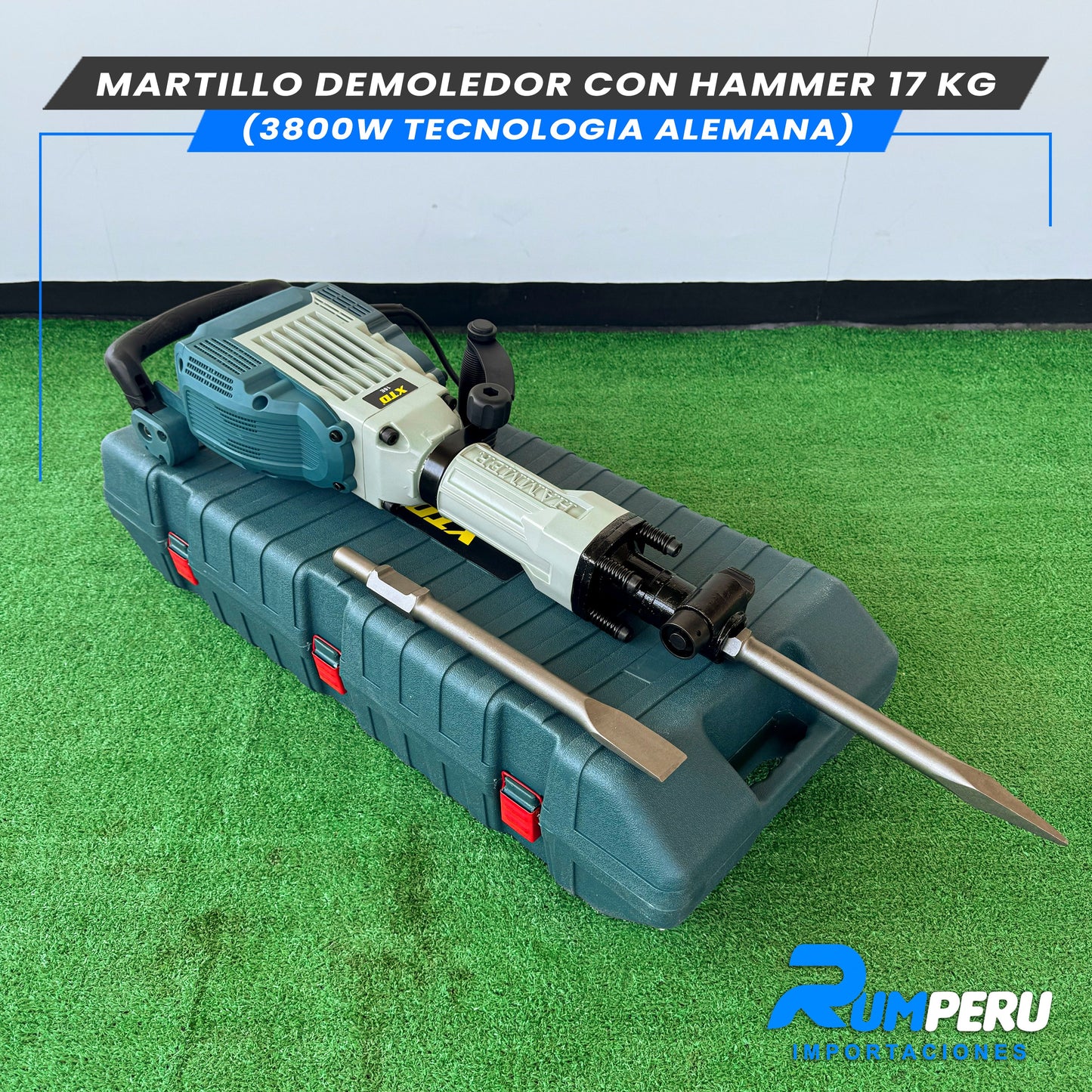 Martillo Demoledor 3800w- 17KG ( Tecnología Alemana )