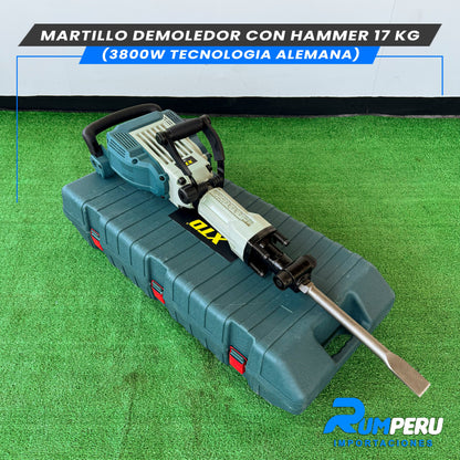 Martillo Demoledor 3800w- 17KG ( Tecnología Alemana )