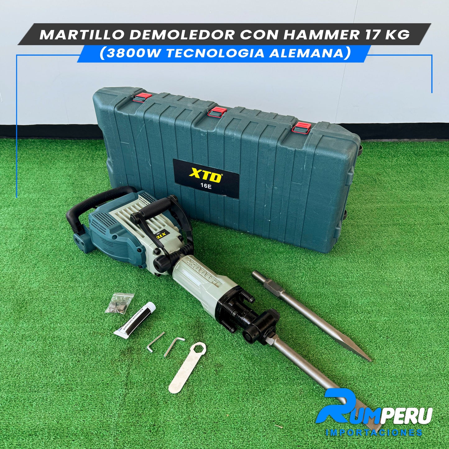 Martillo Demoledor 3800w- 17KG ( Tecnología Alemana )