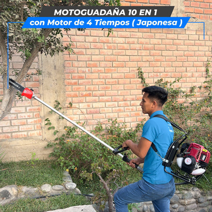 Motoguadaña 10 en 1 (JAPONES CON MOTOR 4 TIEMPOS)